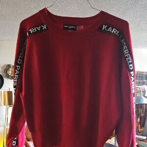 Karl Lagerfeld Red Sweater